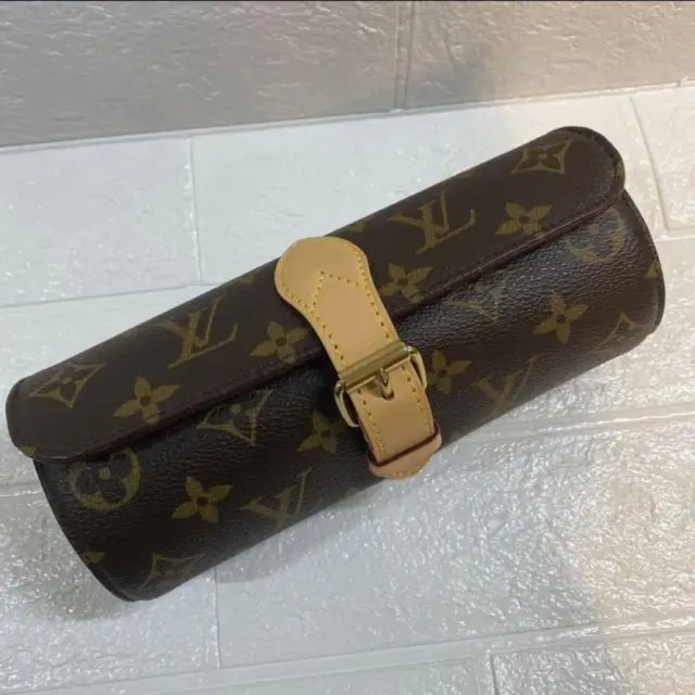 Louis Vuitton Cowhide Leather Watch Case Box #1076