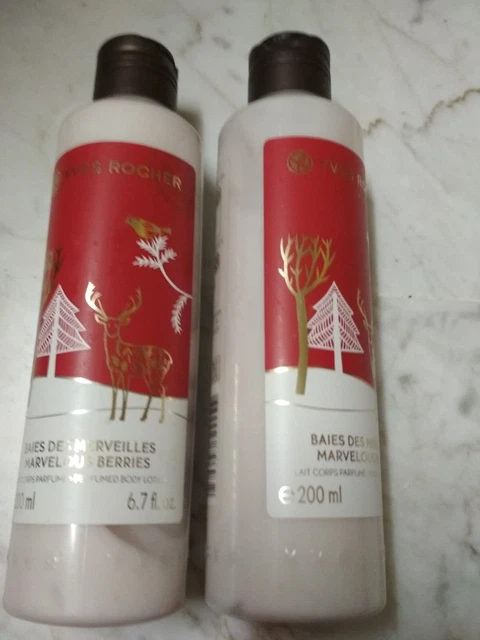 Lot De 2 Laits Corps Agrumes Yves Rocher 200ml Chacun - Neuf, 400ml Total, Hydratant Quotidien