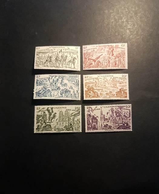 France Colonie Nouvelles Calédonie Poste Aérienne Pa N°55/60 Neuf * Mlh 1946