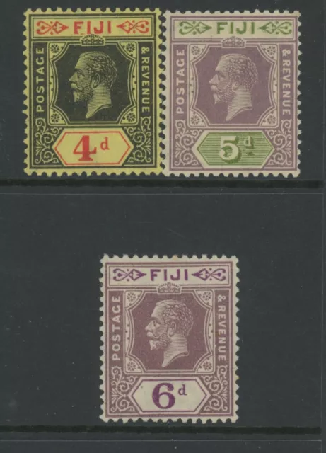 Fiji, Mint, #100-102, Og Nh/Hr, Wmk 4, Clean, Sound & Centered