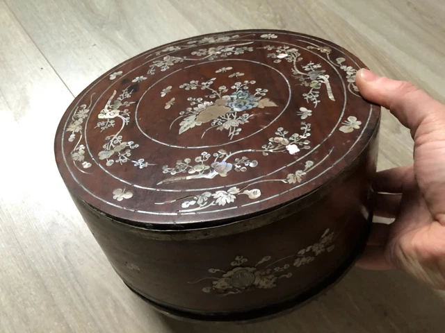 Boîte Erzgebirge Ancienne – Ferme Et Animaux En Bois (Allemagne, XIXème, Miniature)