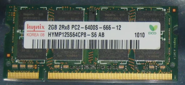 2GB 4GB 6GB 8GB HYNIX RAM DDR2 800MHz SO-Dimm pol.200 PC2-6400S HYMP125S64CP8-S6