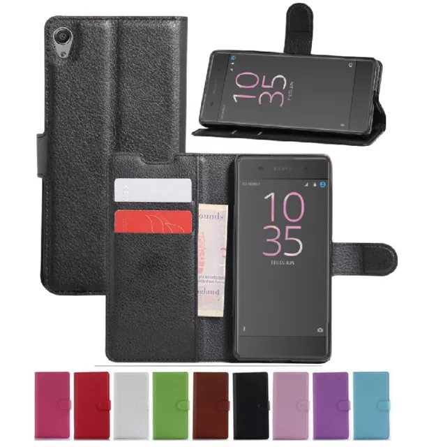 Wallet Leather Flip Card Case Pouch Cover For Sony Xperia XA Genuine AuSeller