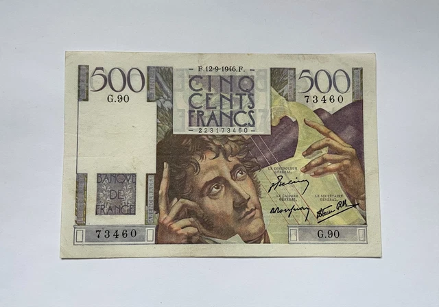 Ancien Billet De Banque De 500 Francs " Chateaubriand "