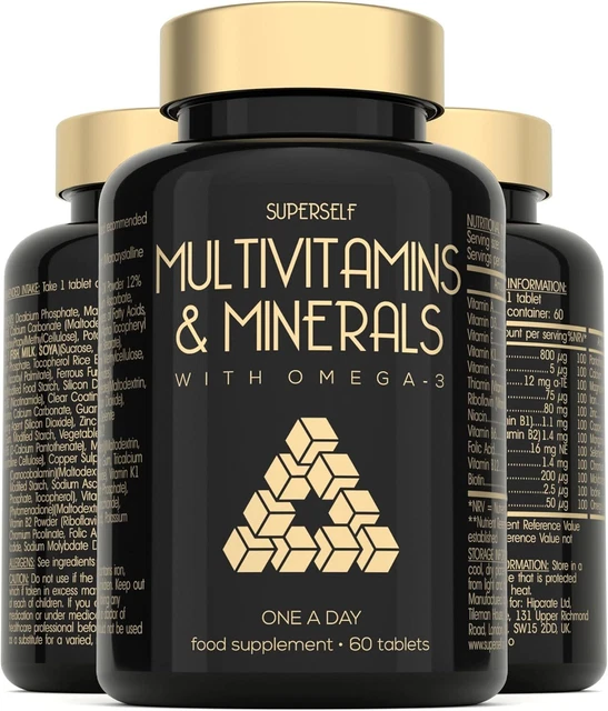 MULTIVITAMIN TABLETS FOR Men & Women Multivitamins and Minerals with