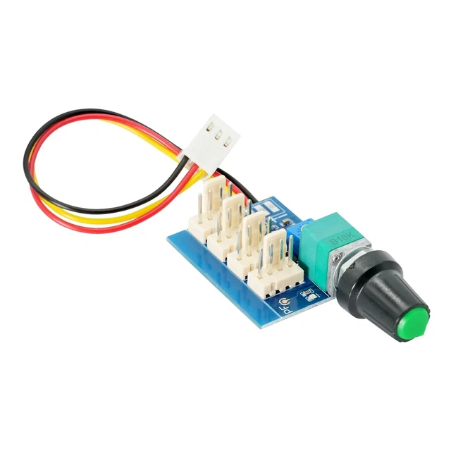2er-Pack PWM Lüfterregler 12V – Potentiometer-Steuerung Für 4-Draht PC-CPU-Lüfter, 25 KHz, 0-97% Drehzahl, Kompakt