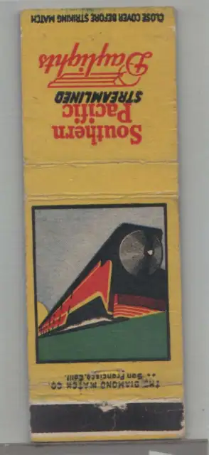 Matchbook Cover - Railroad - Southern Pacific Streamlined Dayliners
