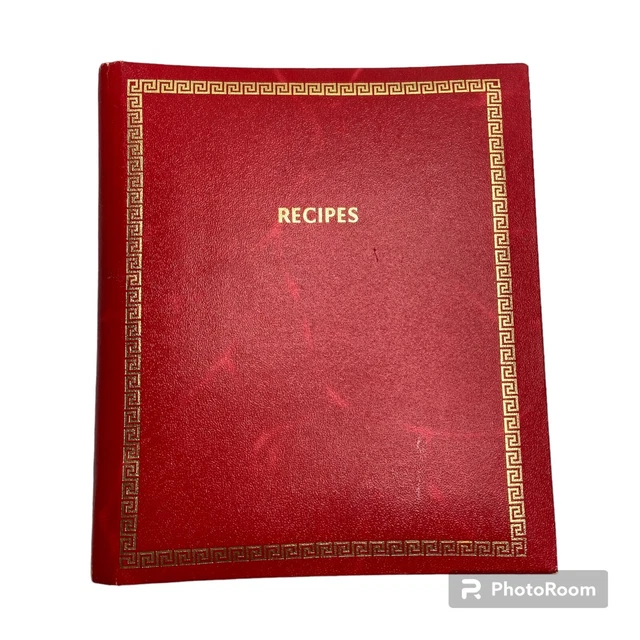 Recipe Book Blank vintage