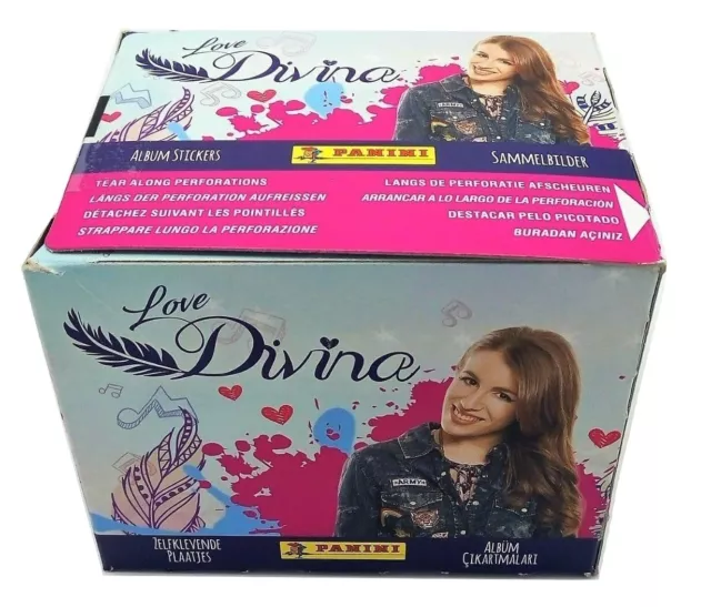 Love Divina Box 50 Packets Stickers Panini