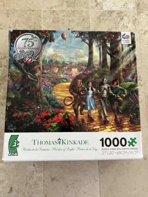 Wizard of Oz -Thomas Kinkade- 75th Anniversary 1,000 pc. Ceaco Jigsaw Puzzle