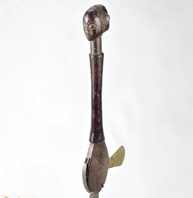 Rare LUBA  prestige's anthropomorphic Axe Congo African Tribal Art 1788