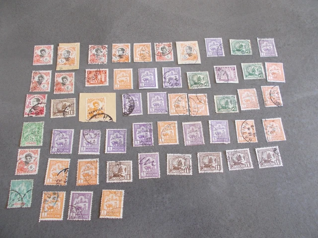 Lot De 50 Timbres Divers D’Indochine Française – Collection Authentique Pour Philatélistes