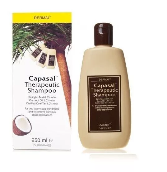 Capasal Therapeutic Shampoo - 250ml - Salicylic Acid, Coconut Oil, Coal Tar