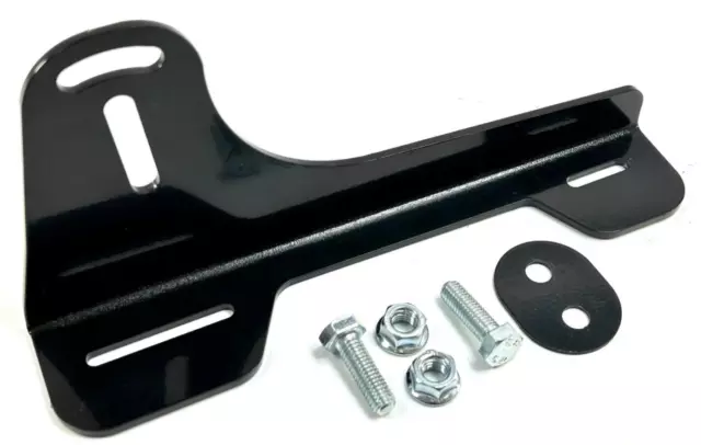 BLACK Mazda MX5 Offset Number Plate Bracket & Fixings MK1 MK 2 MK2.5 Made in UK