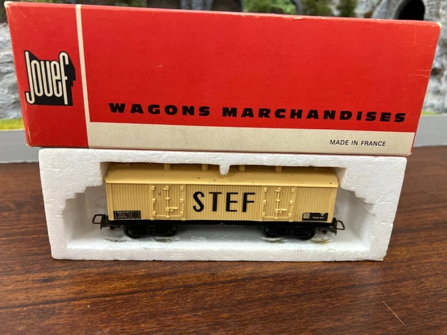 Lot De 4 Wagons Longs Frigorifiques JOUEF HO - STEF - Occasion
