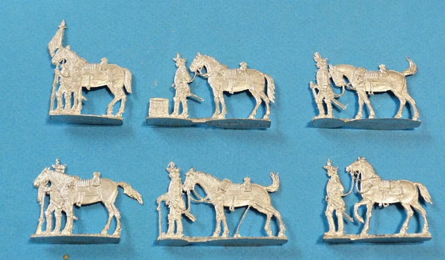 Figurines En étain Zinnfiguren - Guerre De Sept Ans - Lot De 12 Cavaliers Prussiens (30mm)