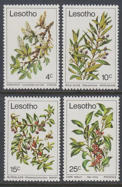 Lesotho 1979 ** Mi.266/69 Pflanzen plants Zweige Baum tree [st2722]