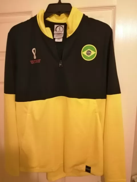 Official BRAZIL FIFA WORLD CUP Qatar 2022 ZIP TOP Brazil XL Tracksuit Top