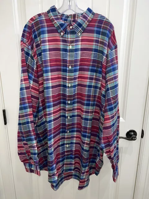 Mens 3XLT Ralph Lauren Performance Button Down Shirt