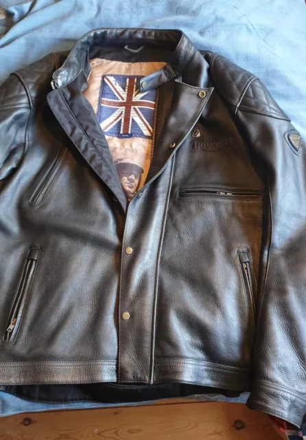 Triumph steve mcqueen leather jacket top