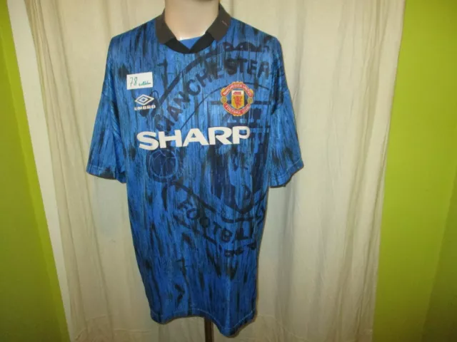 Manchester United Original umbro Auswärts Trikot 1992/93 "SHARP" Gr.XL