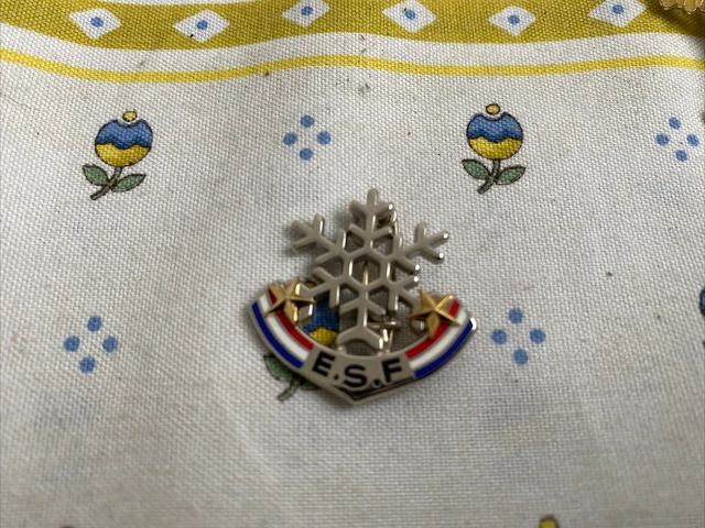 BROCHE SKI CLUB Med Méditerranée, Ourson Decat Paris Aspect bronze EUR 9,95 - FR