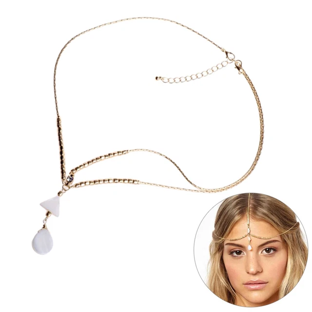 1 STÜCK Kopf Kette Böhmischen Stil Quaste Stirn Kette Haarband für Frauen Dame