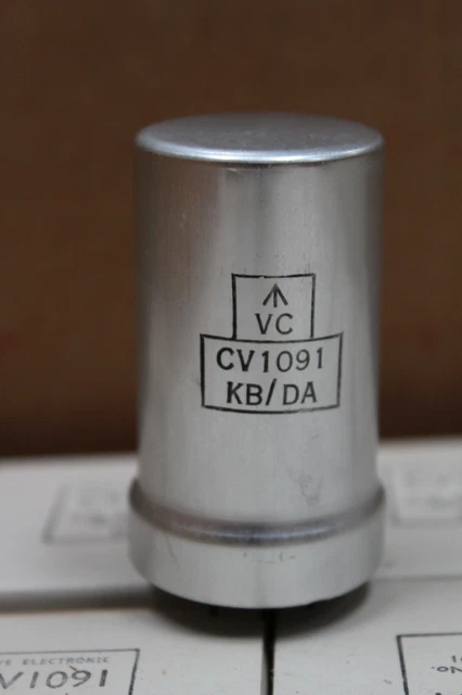 MULLARD KB/DA CV1091 EF50 Silver Can Valve Tube New Old Stock - Foto 3