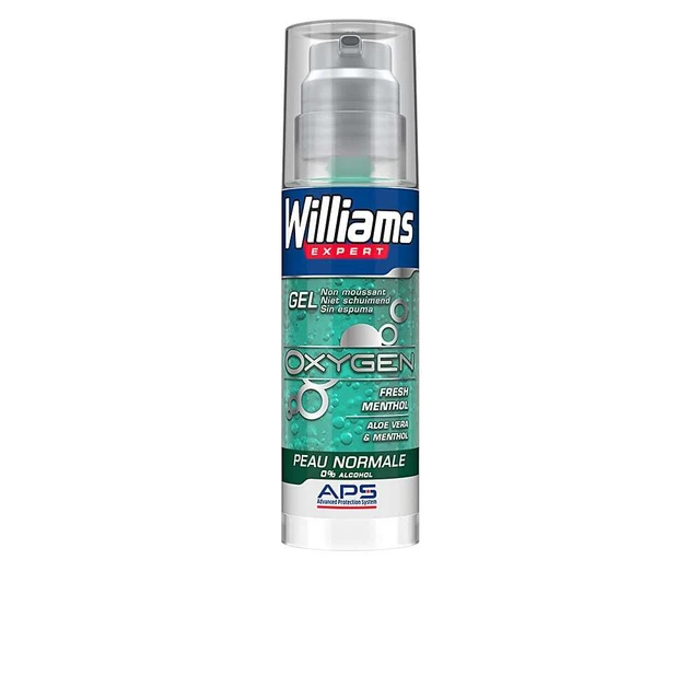 Williams EXPERT OXYGEN 0% alcohol gel afeitar piel normal 150ml uomo 150ml