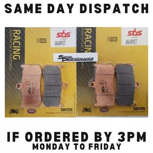 SBS RST Front Brake Pads Triumph 675 Daytona Triple 2009 to 2015 2016 2017 2018