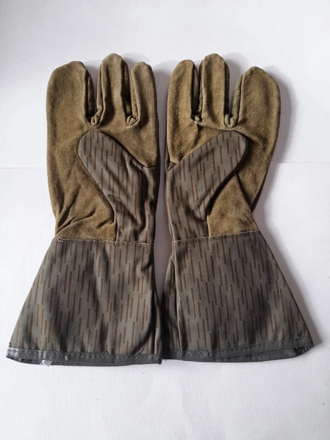 GENUINE DDR EAST German Army gloves in Strichtarn pattern camo £9.99 ...