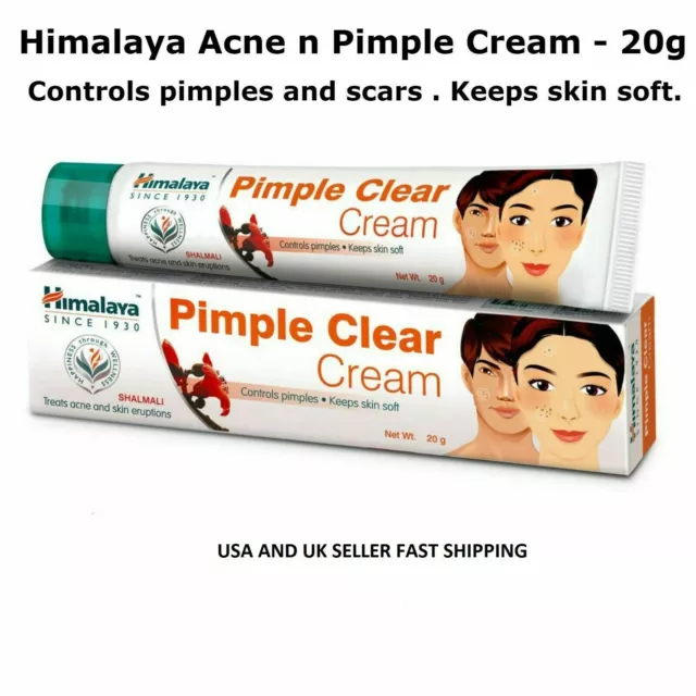 Himalaya Herbals Acne n Pimple Face Cream BlackHead Spots Blemish Treatment 20g