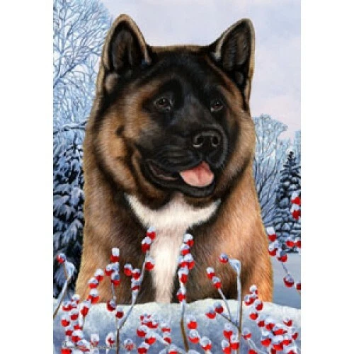 Winter House Flag - Akita 15098