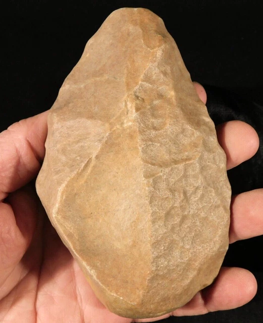 Big One Million Year Old Early Stone Age ACHEULEAN HandAxe ASSA Morocco 451gr