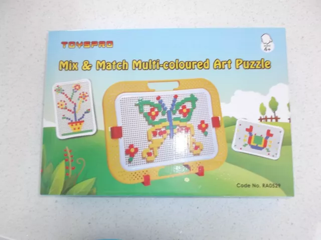 New ** Kids Mix & Match Multi-Colored Art Puzzle
