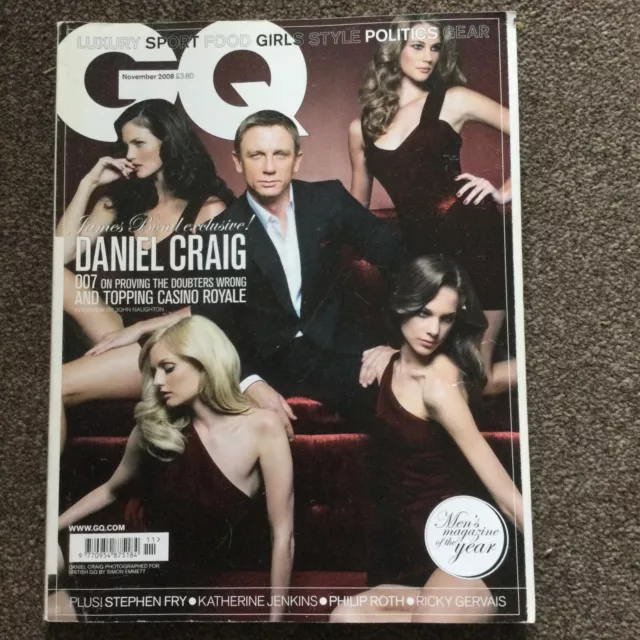 2008 UK GQ mag DANIEL CRAIG Cover Photo