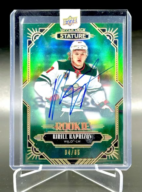 2020-21 Stature Hockey Kirill Kaprizov Green Rookie Autograph/85