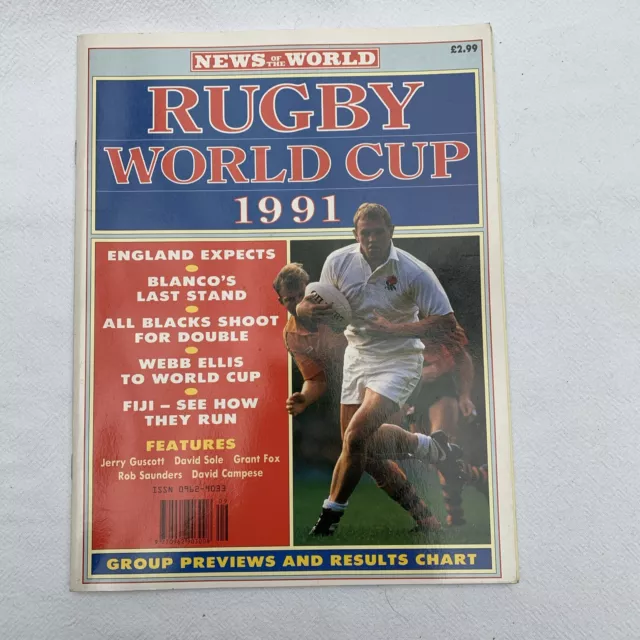 1991 Rugby Union World Cup: In Europe [Five Nations] - News Of The World Rugby W