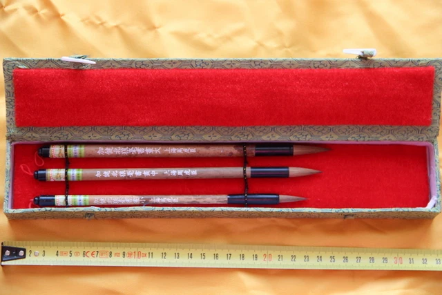 Coffret 3 Pinceaux-Pinceau Calligraphie Chinoise-Chinese Calligraphy Brush-jianh