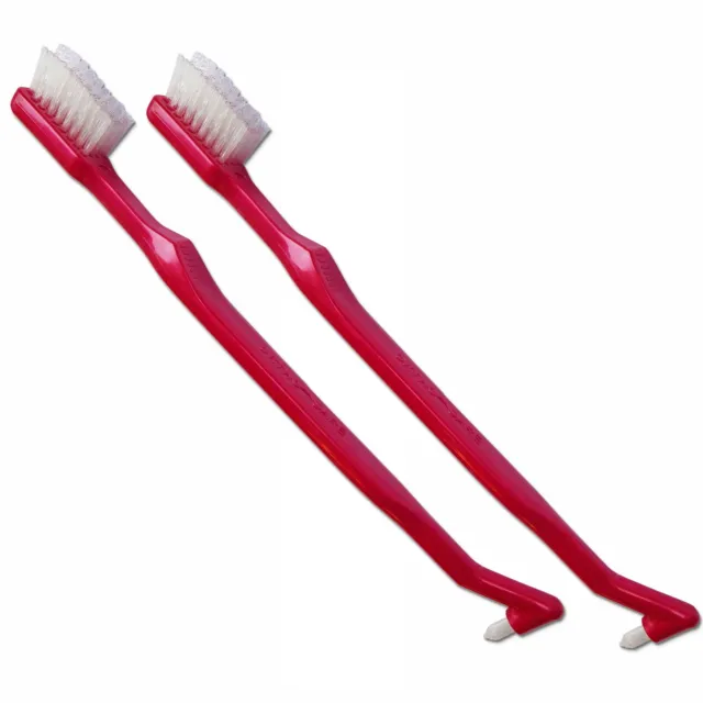 2 x OrthoSpace Orthodontic Toothbrush ~ V-Trim Bristles with Tufted End Braces