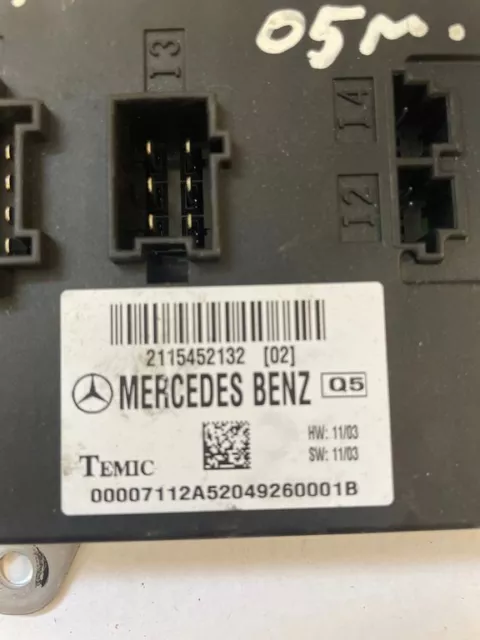 Mercedes-Benz E W211 2004 modulo comfort corpo 2115452132 REM32624 2