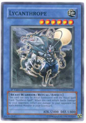 Yugioh! Lycanthrope - STON-EN032 - Common - 1st Edition Near Mint, English