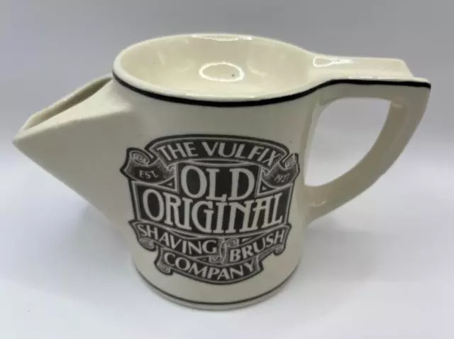 The Vulfix Old Original Shaving Brush Company Scuttle Soap Mug Cup Vintage RARE