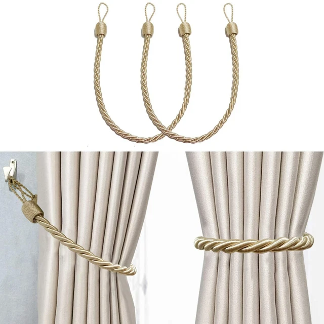 2pcs Curtain Rope Tie Backs Window Tieback Bandage Holdbacks Home Decor Handmade