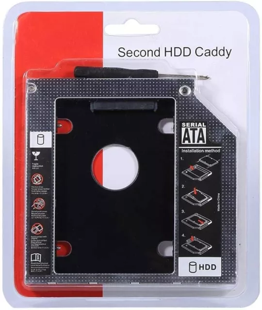 Caja de disco duro de aluminio para ordenador portátil, carcasa adaptadora DVD