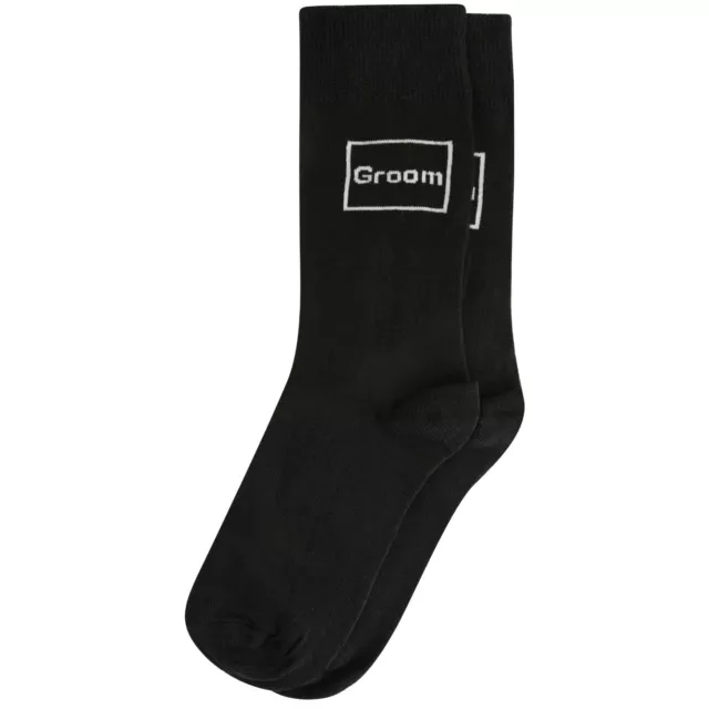 Mens Woven Wedding Black Premium Socks Groom, Best man, Usher, All Titles