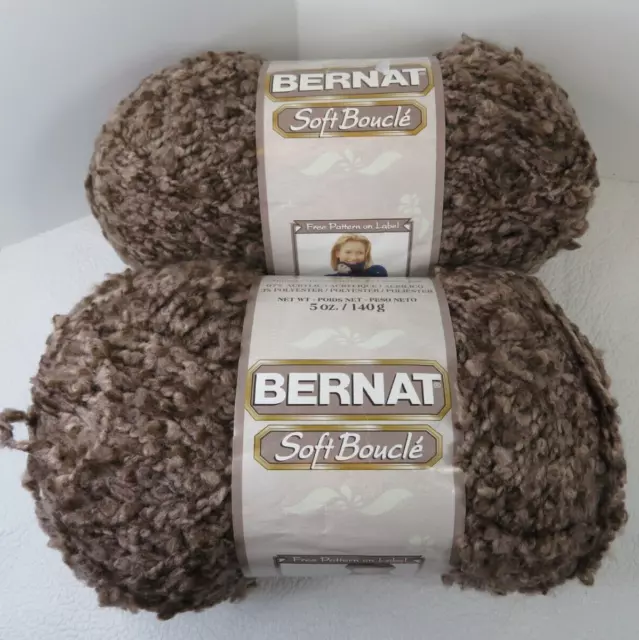 BERNAT SOFT BOUCLE & STRIPES BOUCLE Yarn *12 -COLORS TO PICK FROM