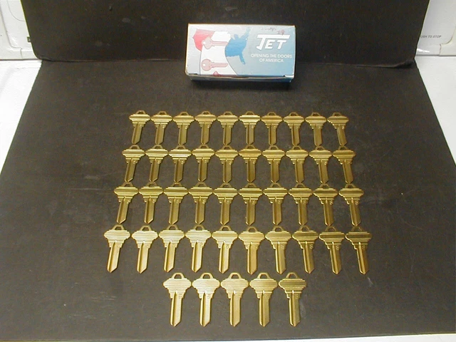 45 Nos Jet Sc1 Key Blanks - Schlage 35-100C, Ilco 1145, Taylor 145 , Star 5Sh1