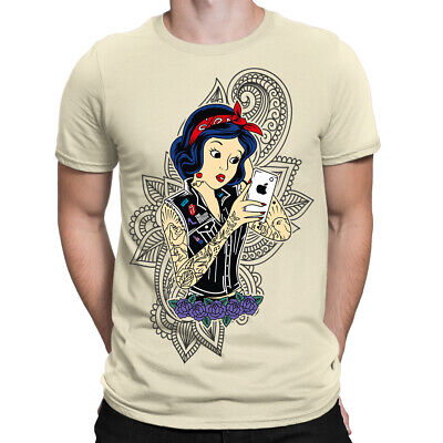 Snow White Rock Goth Princess Mens T-Shirt biker punk alternative gothic