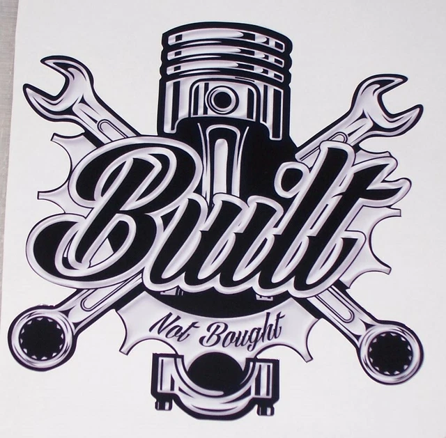 Built Not Bought STICKER DECAL Decals Fit Window Trailer Wrangler FJ Off Road
